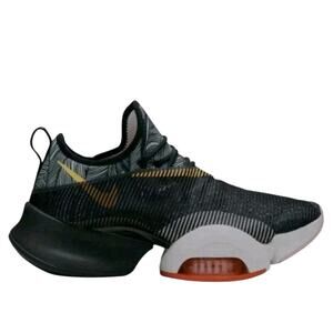 NIKE Womens Air Zoom SuperRep Shoe Size 8 Black Laser Orange BQ7043-081 Athletic